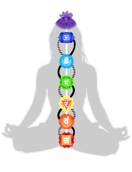 Chakras and their direction flow of energy